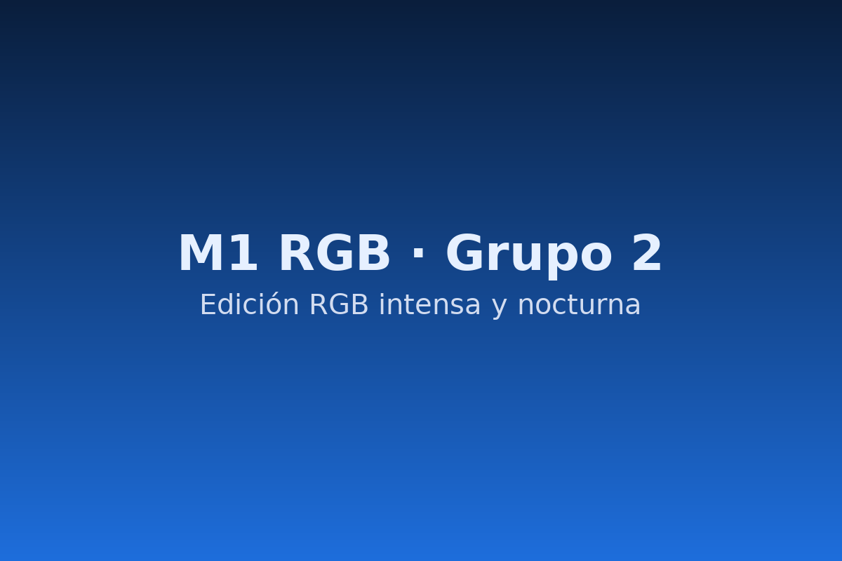 Parlantes M1 RGB · Grupo 2